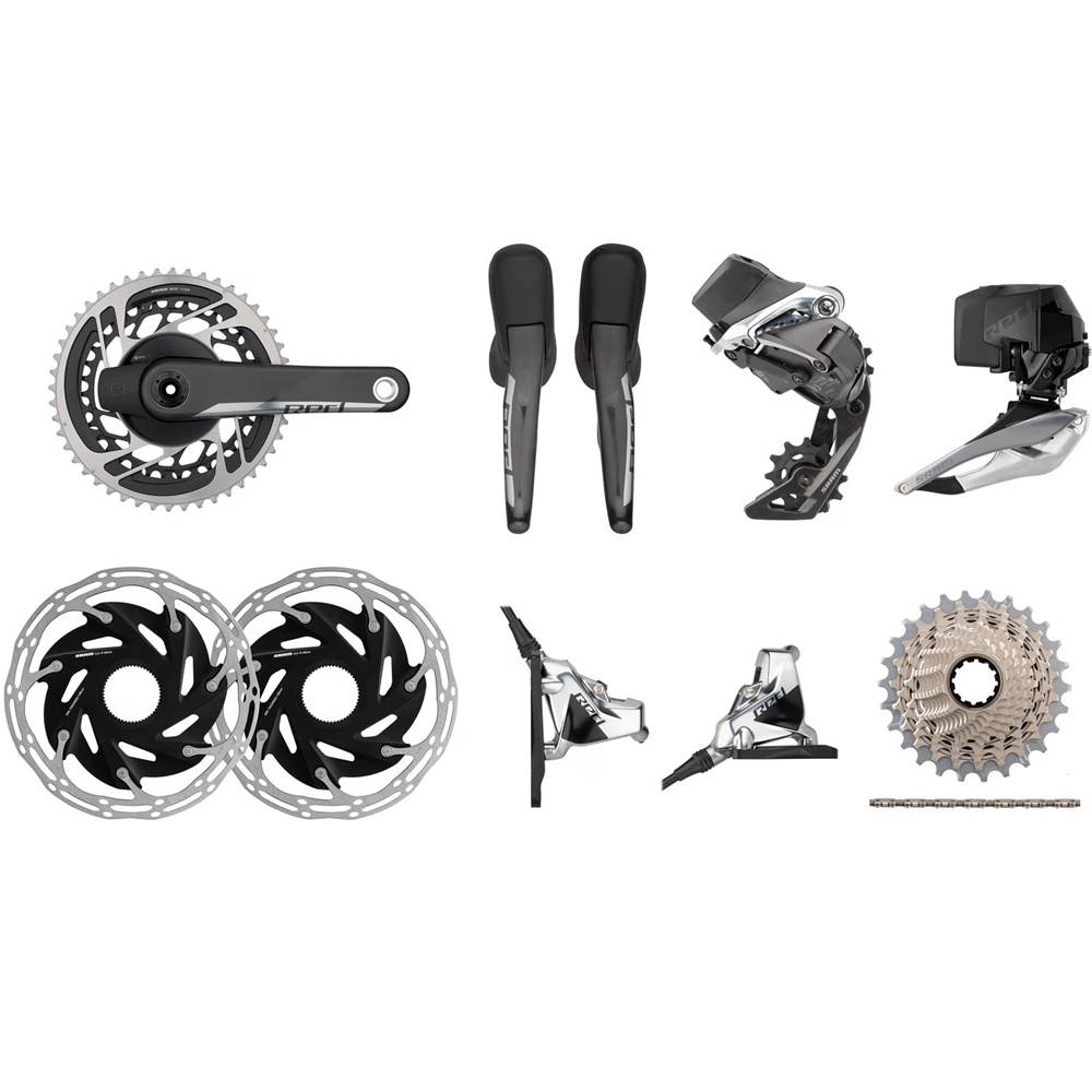 SRAM Red Etap AXS HRD FM 2x12 35-48 CL Disc Brake Power Meter Groupset