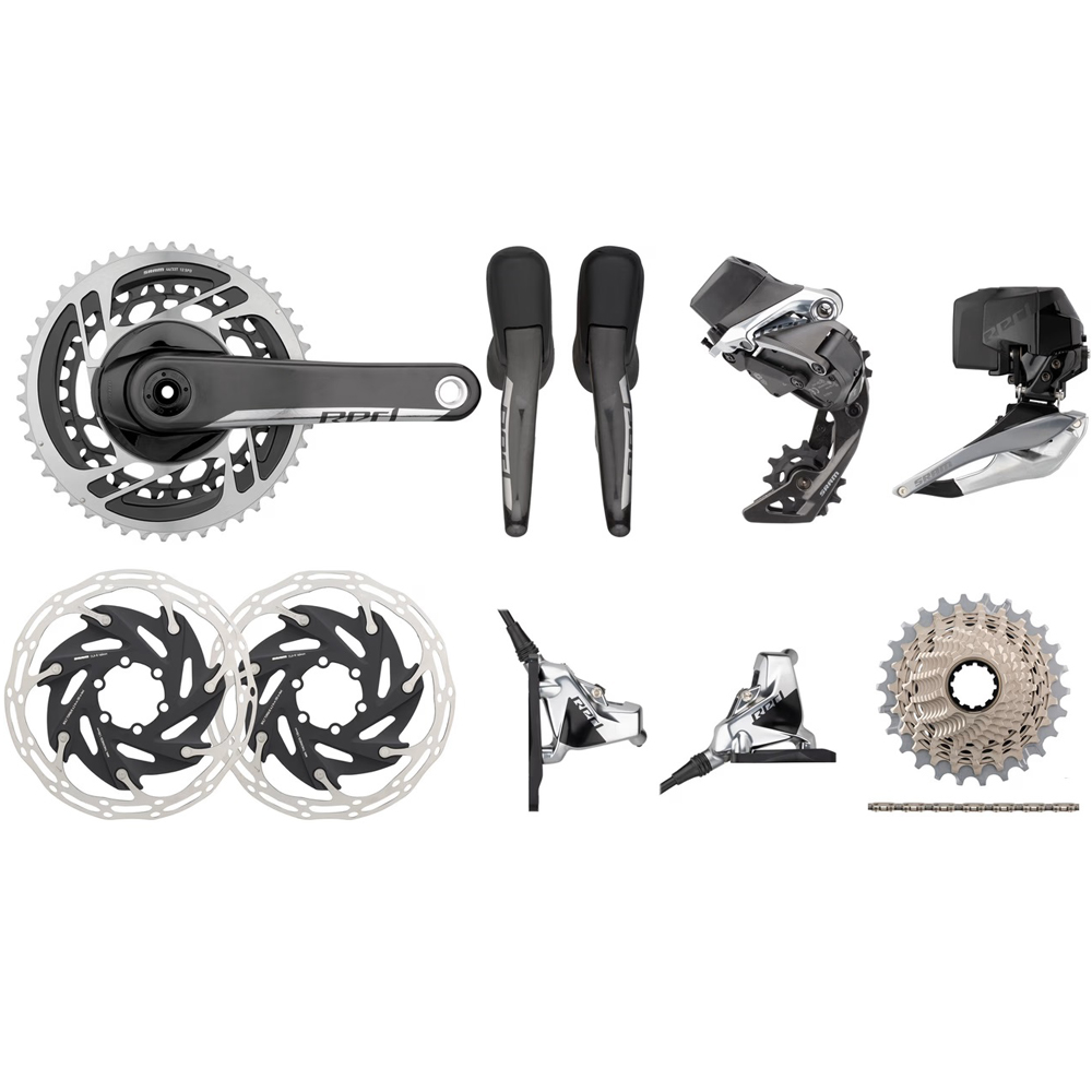 SRAM Red Etap AXS HRD FM 2x12-Speed 33-46 6-Bolt Disc Brake Groupset