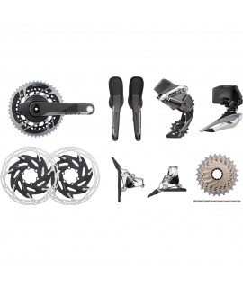 SRAM Red Etap AXS HRD FM 2x12-Speed 33-46 6-Bolt Disc Power Meter Groupset