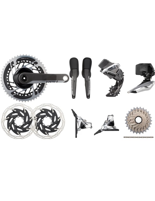 SRAM Red Etap AXS HRD FM 2x12-Speed 37-50 6-Bolt Disc Brake Groupset