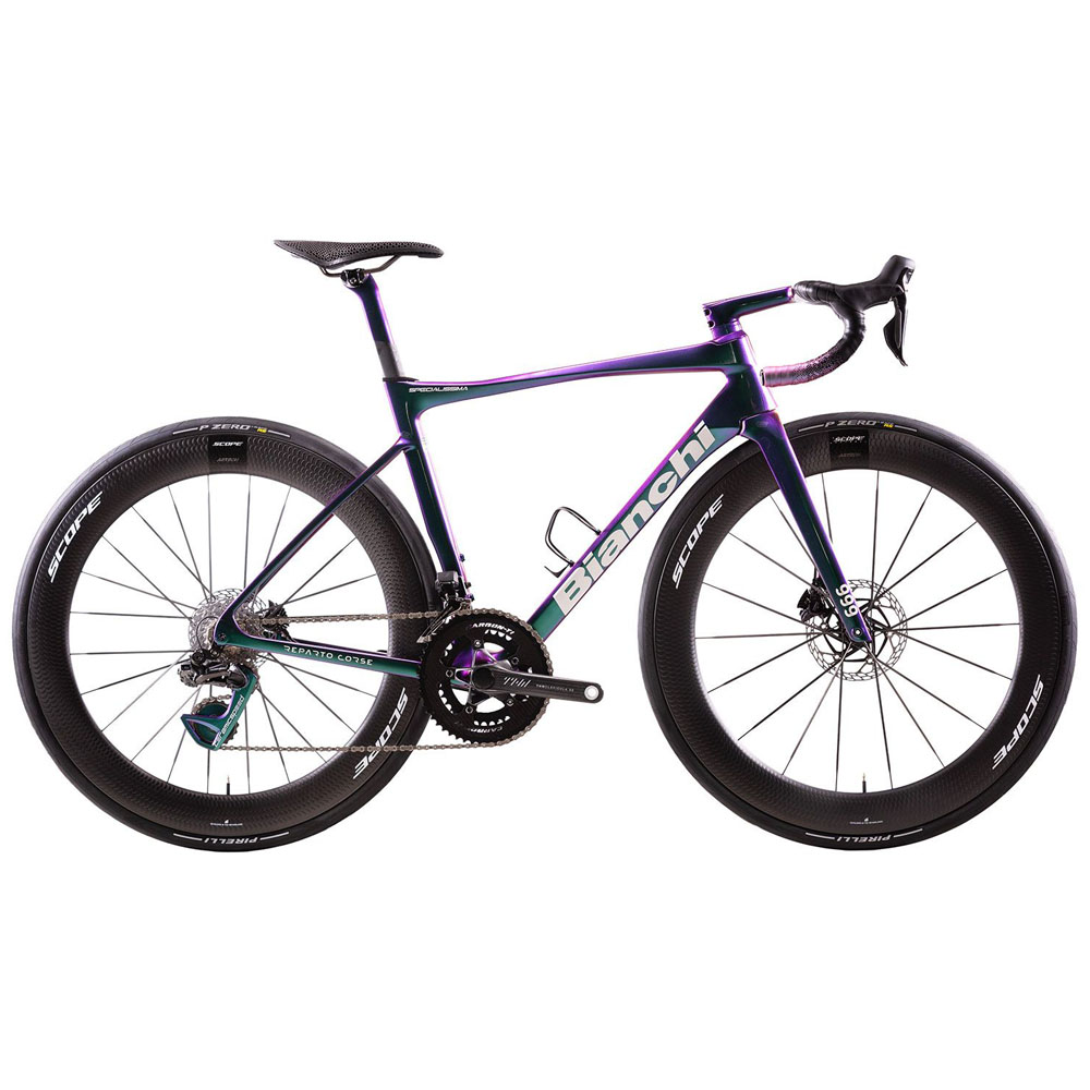 2025 Bianchi Specialissima RC Founder Edition - Celeste Spectrum - White alabaster